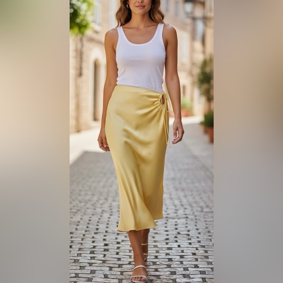 Rumored Dresses & Skirts - Rumored Yellow Pencil Skirt